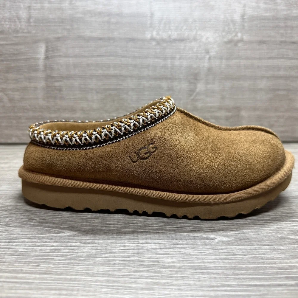 UGG Tasman II Big Kid's Slippers Size 2 Chestnut 1019066K Slip On Comfort